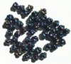 50 7mm Metallic Navy AB Saturn Beads